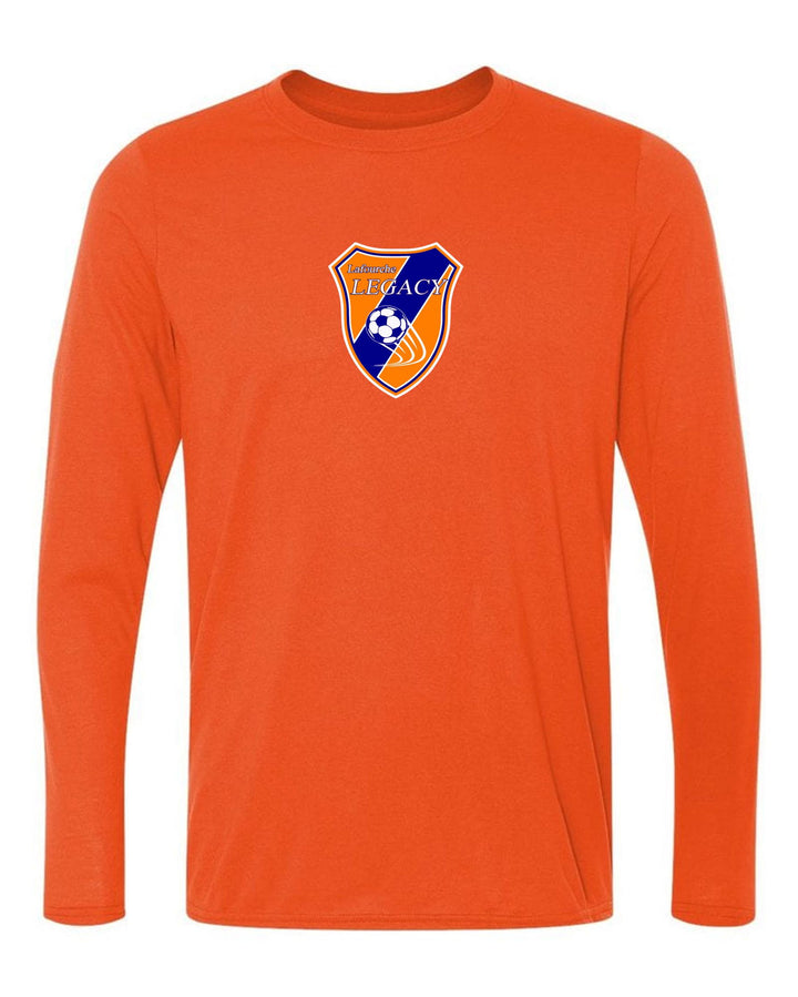 Lefourche Legacy Long-sleeve T-shirt - Navy or Orange  MENS SMALL ORANGE - Third Coast Soccer