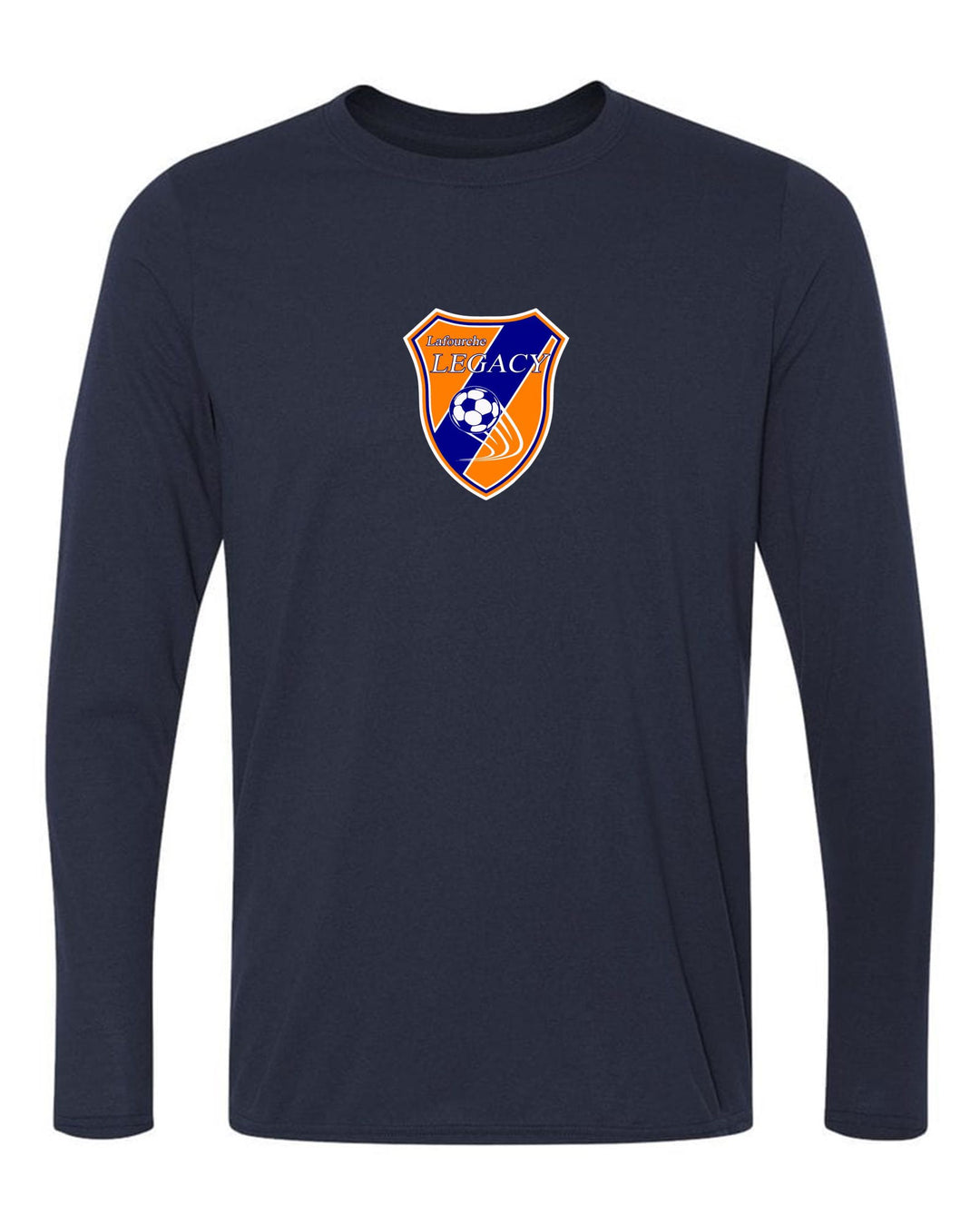 Lefourche Legacy Long-sleeve T-shirt - Navy or Orange  MENS LARGE NAVY - Third Coast Soccer