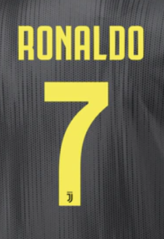 Juventus Name And Number Set 2 Replica Hero Printing AWAY RONALDO 7 - Third Coast Soccer
