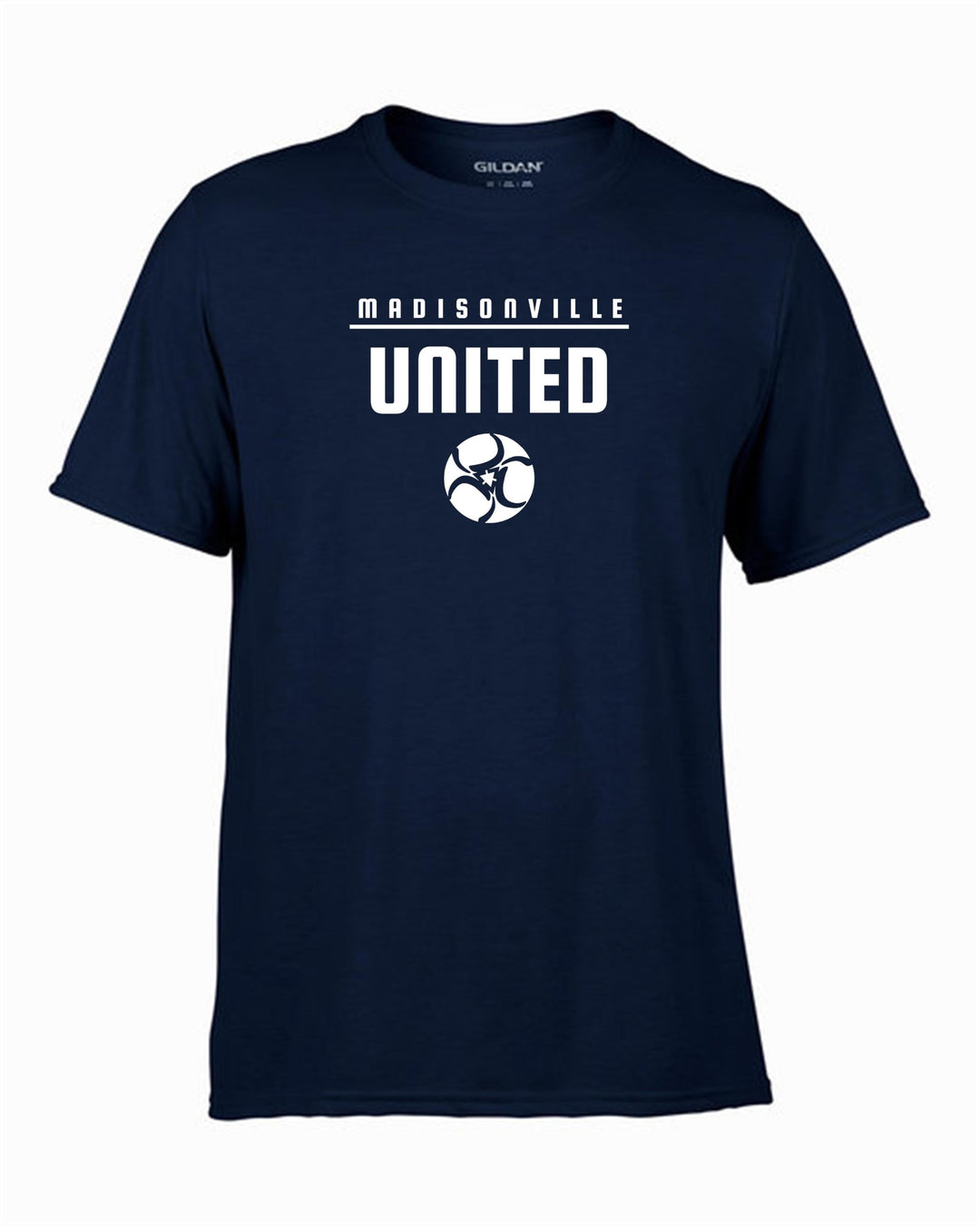 Madisonville United Short-Sleeve T-Shirt Madisonville United Spiritwear MENS SMALL NAVY - Third Coast Soccer