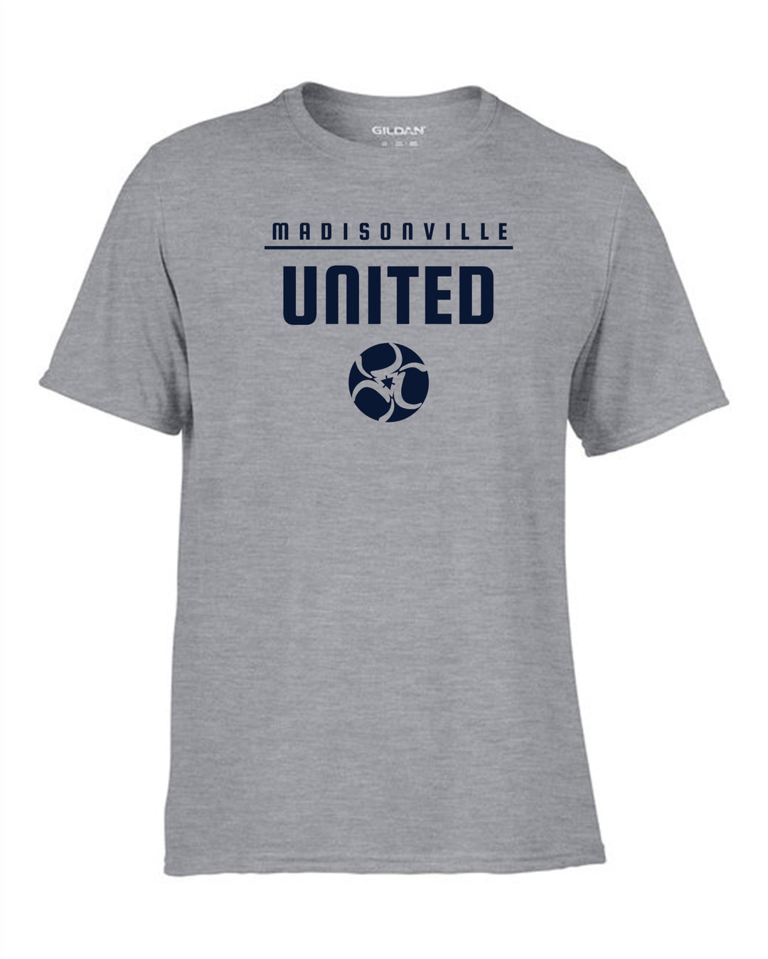 Madisonville United Short-Sleeve T-Shirt Madisonville United Spiritwear MENS SMALL SPORT GREY - Third Coast Soccer