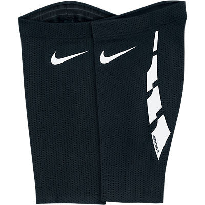 Nike Guard Lock Sleeves Shinguard Accessories BLACK/WHITE MEDIUM - Third Coast Soccer