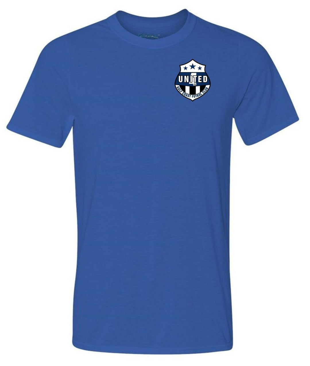 GCU Logo Short-Sleeve T-Shirt Gulf Coast United Spiritwear Royal Mens Small - Third Coast Soccer