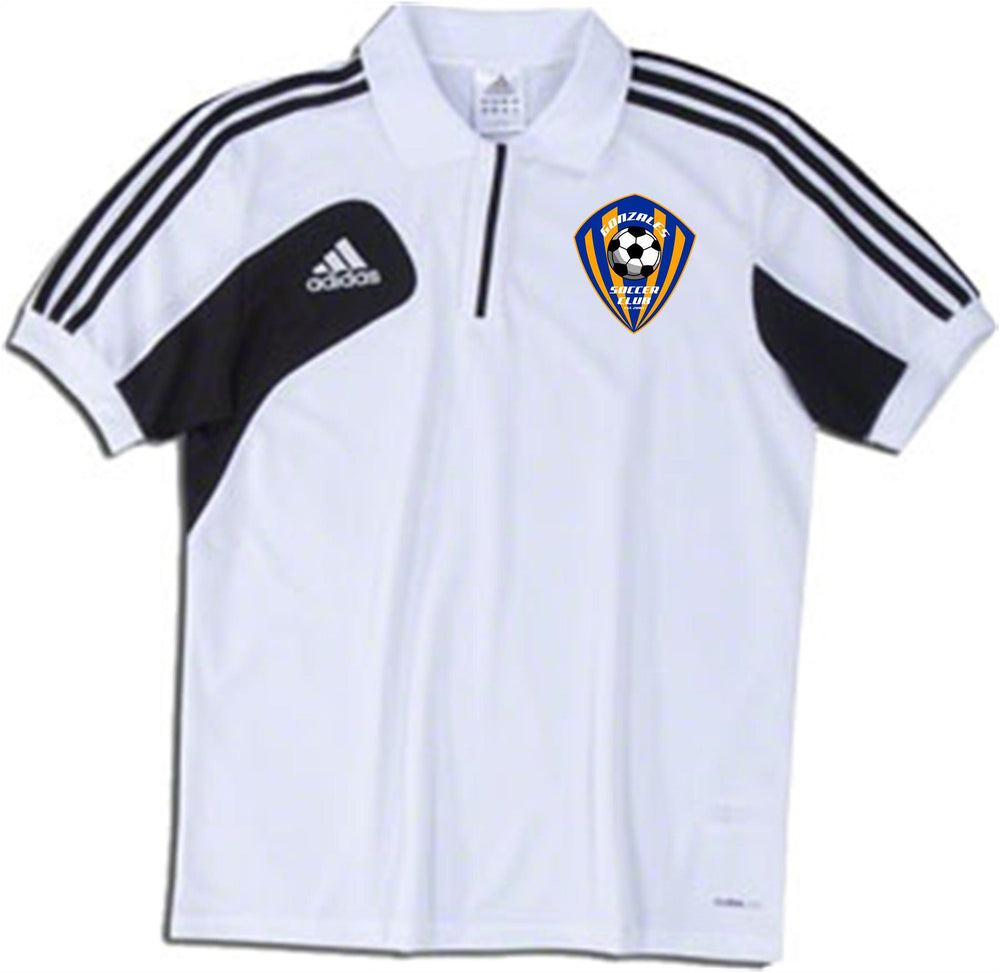 Gonzales Soccer Club adidas Condivo 12 Climalite Polo GSC Spirtwear Medium White - Third Coast Soccer