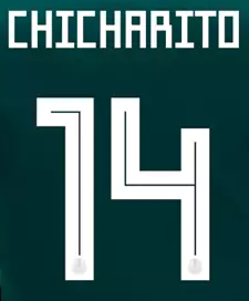 ***Mexico Wc 2018 Name And Number Replica Hero Printing HOME CHICHARITO 14 - Third Coast Soccer