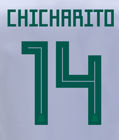 ***Mexico Wc 2018 Name And Number Replica Hero Printing AWAY CHICHARITO 14 - Third Coast Soccer