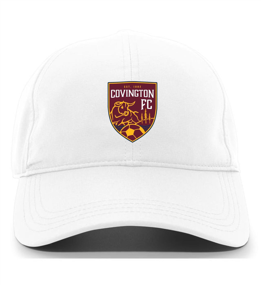 TCS Covington FC Adjustable Cap CYSA Spiritwear White Full Color Patch - Third Coast Soccer