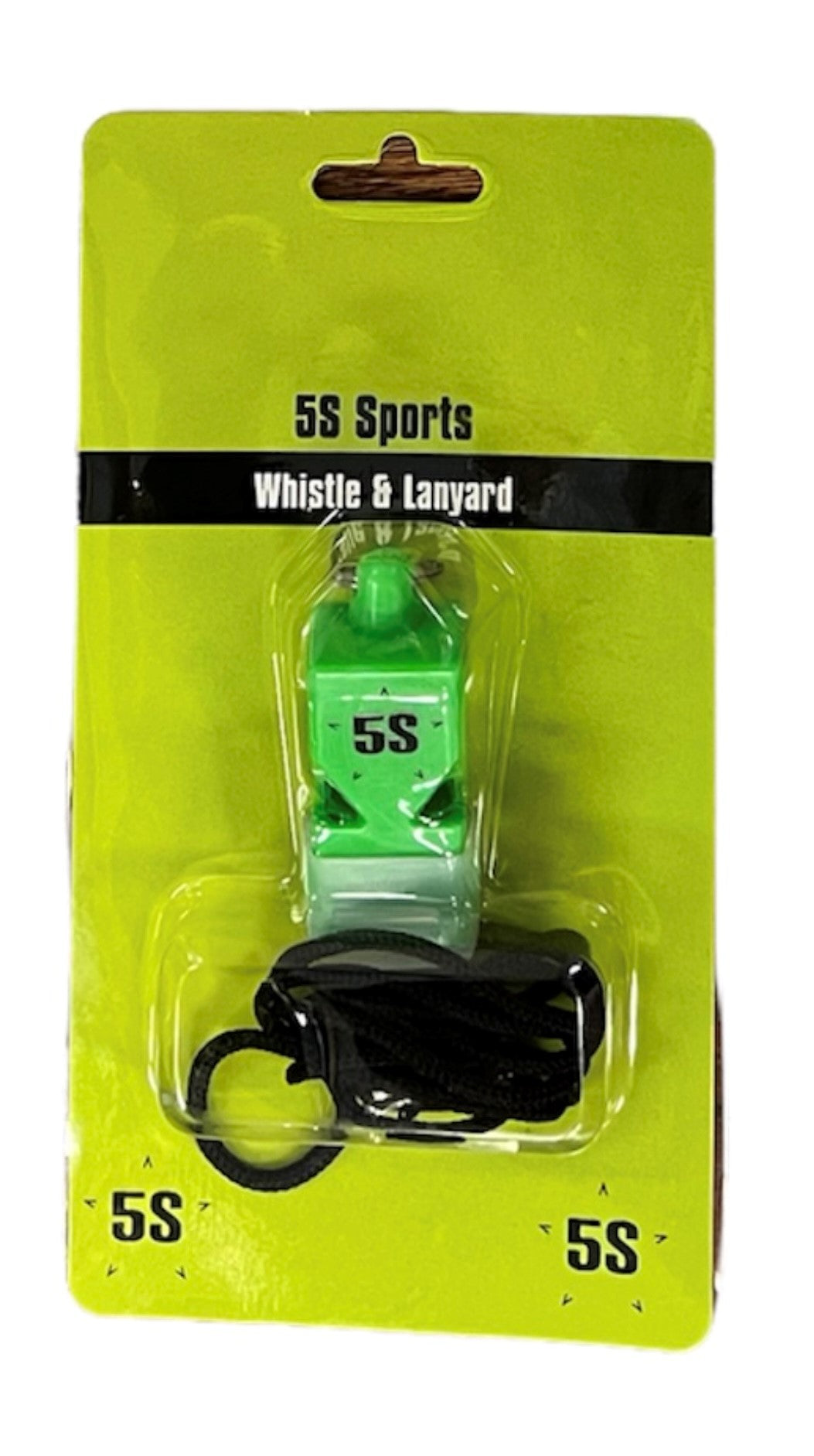 5S Basic Whistle and Lanyard Coaching Accessories Green  - Third Coast Soccer
