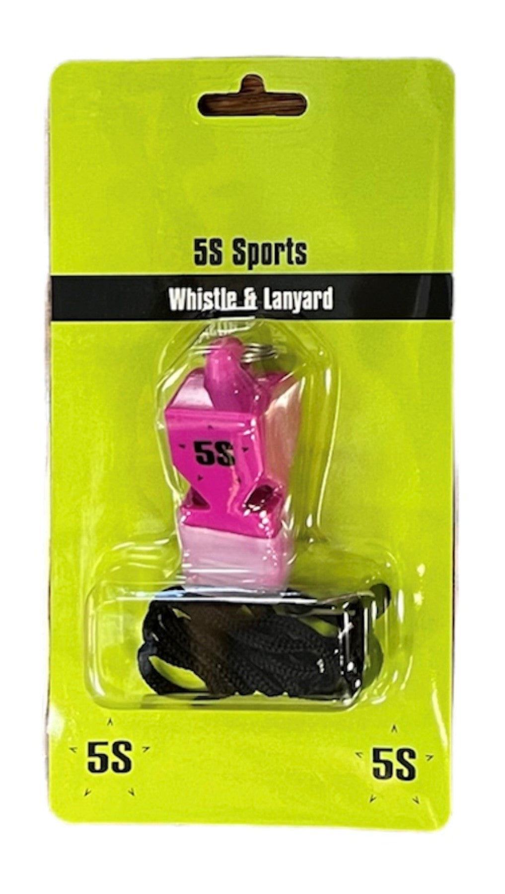 5S Basic Whistle and Lanyard Coaching Accessories Pink  - Third Coast Soccer