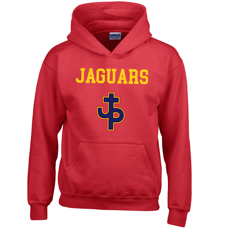 Pjp Hooded Sweatshirt - Red Or Navy Pope John Paul MENS SMALL RED - Third Coast Soccer