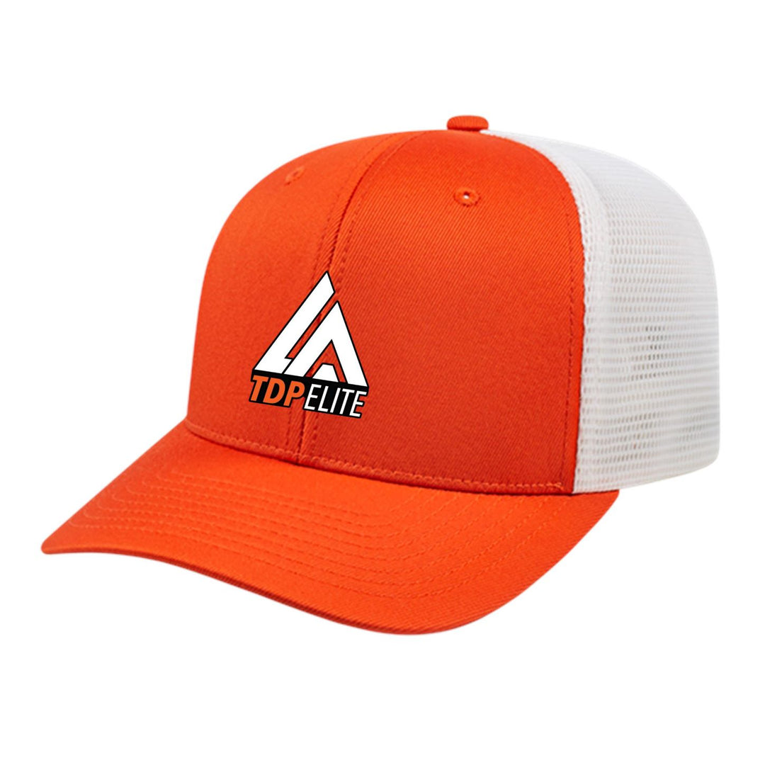 TCS LATDP Elite Trucker Hat LATDP Spiritwear Full Color Patch Orange/White - Third Coast Soccer