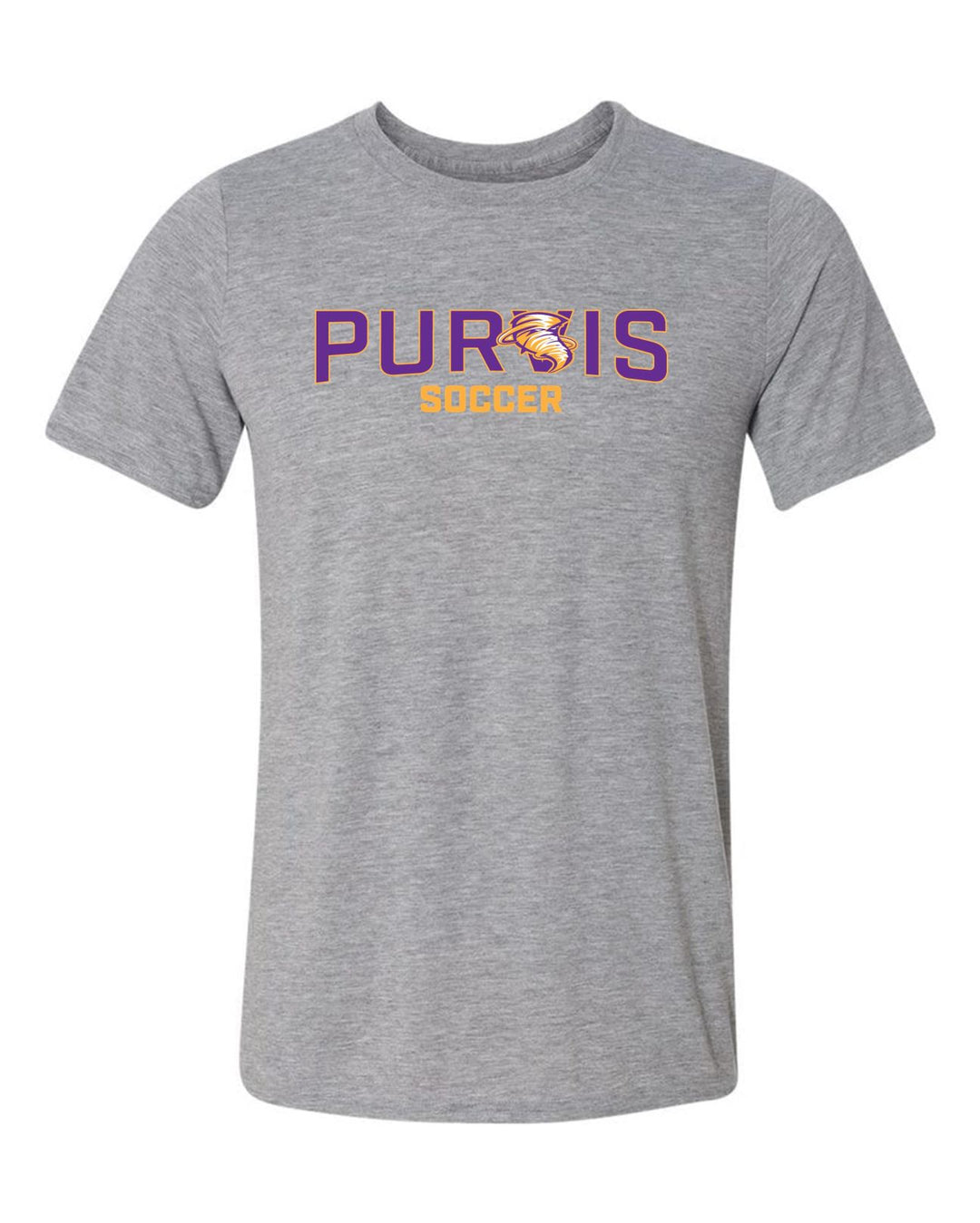 Purvis High School Short-Sleeve T-Shirt Purvis High School Mens Small Grey - Third Coast Soccer