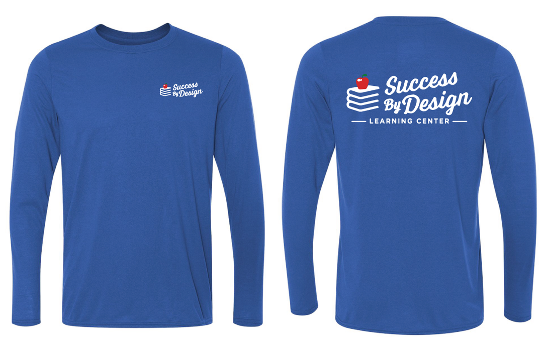 Success By Design Long-Sleeve T-Shirt Success By Design Royal Small - Third Coast Soccer