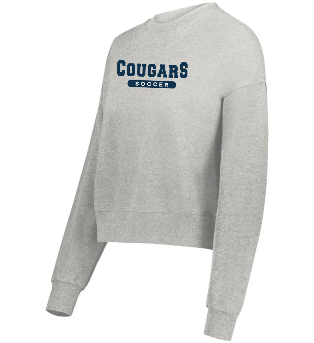 Augusta St. Thomas More Women's Slouchy Crew STMB 23 Charcoal Heather Womens Small - Third Coast Soccer