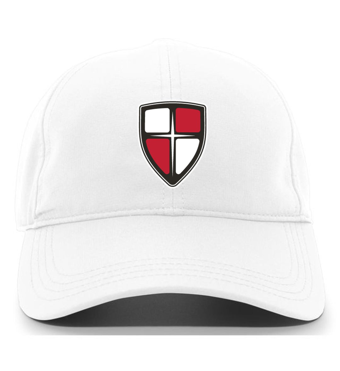 William Carey Shield Adjustable Cap WCU Shield White - Third Coast Soccer