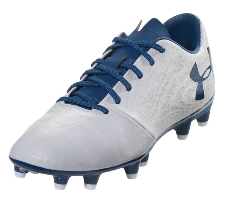 Under Armour Womens Magnetico Select FG - White/Moroccan Blue Womens Footwear White/Moroccan Blue Womens 5 - Third Coast Soccer