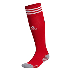 adidas Fire Copa Zone Cushion Socks - Red/White Louisiana Fire 2022-2024 SMALL (1Y-4Y) RED/WHITE - Third Coast Soccer