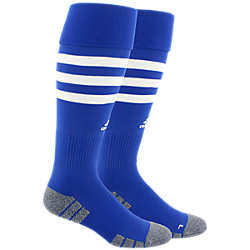 adidas GCU 3-Stripe Hoop OTC Sock - Royal/White Gulf Coast United Team Royal Blue/White Small (1Y-4Y) - Third Coast Soccer