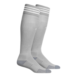 adidas AFSC Copa Zone IV Sock - Light Grey/White Ascension Flight Soccer Club SMALL (1Y-4Y) LIGHT GREY/WHITE - Third Coast Soccer