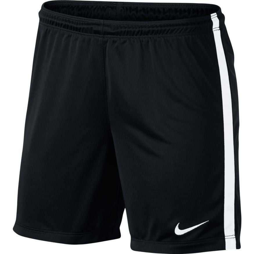 Nike Women's League Knit Short Shorts Black/White Womens XSmall - Third Coast Soccer
