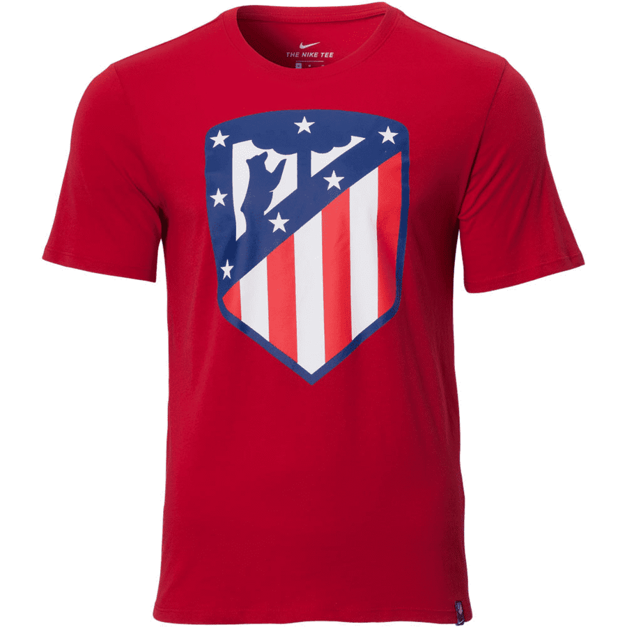 Nike Atletico Madrid Crest Tee T-Shirts GYM RED MENS SMALL - Third Coast Soccer