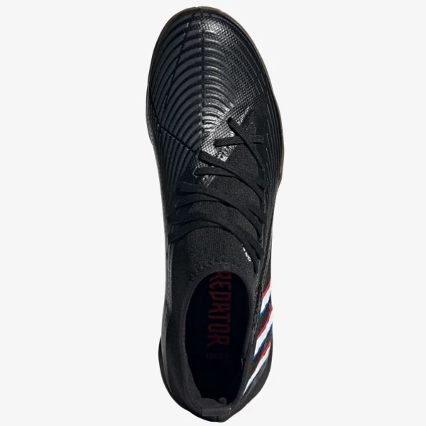adidas Predator Edge.3 Indoor - Black/White/Red Mens Footwear   - Third Coast Soccer