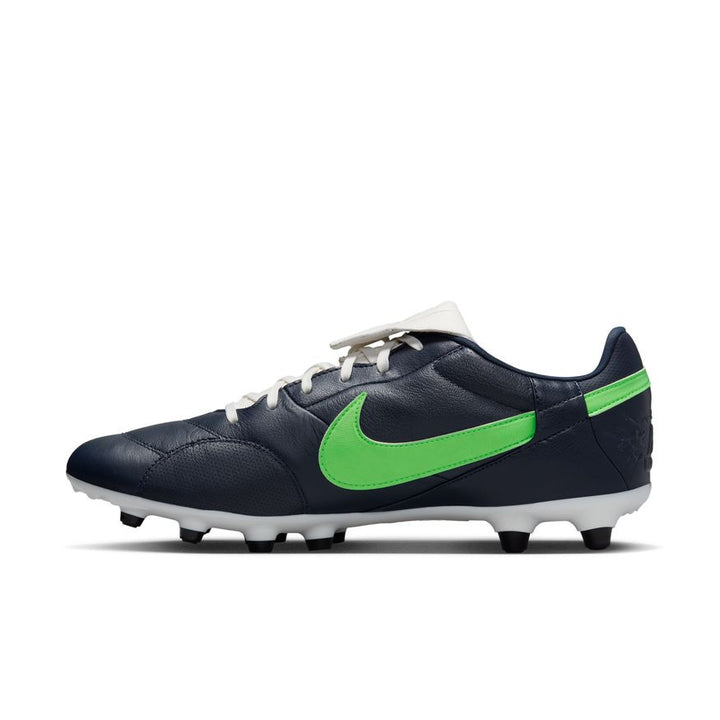 Nike Premier 3 FG - Obsidian/Rage Green/Sail Men's Footwear Closeout   - Third Coast Soccer