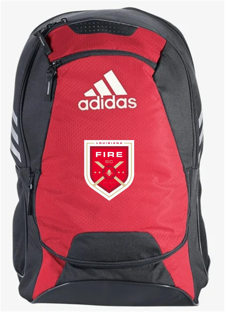 adidas Fire Stadium III Backpack - Red/Black Louisiana Fire 2022-2024   - Third Coast Soccer