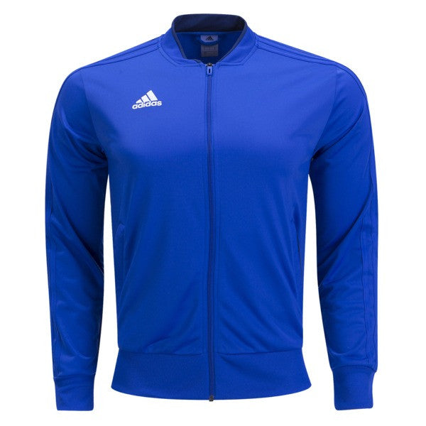 adidas Condivo 18 Training Jacket - Bold Blue Jackets BOLD BLUE/DARK BLUE/WHITE MENS SMALL - Third Coast Soccer