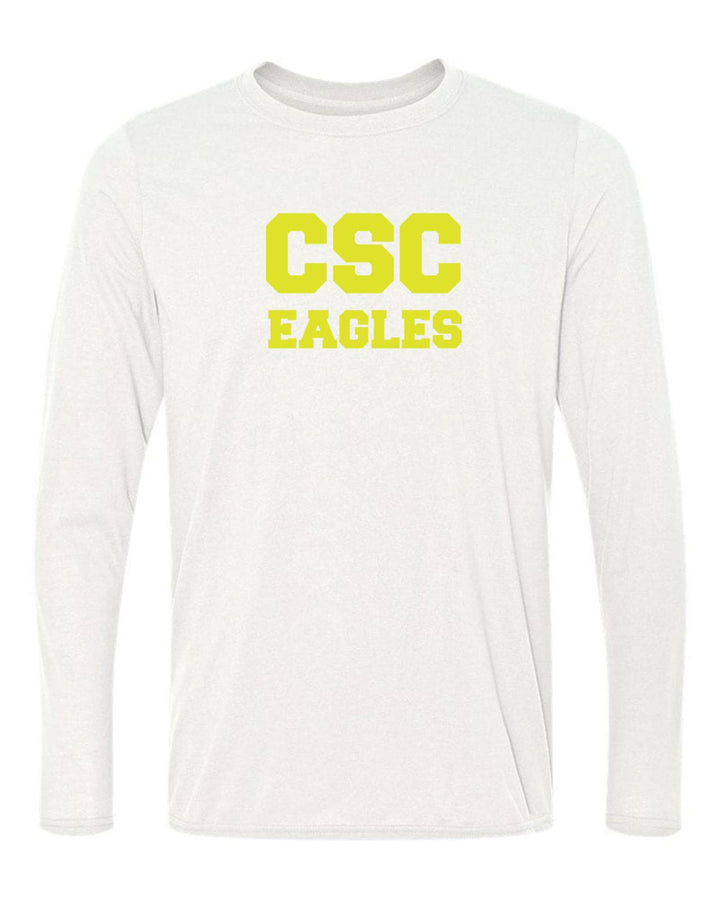 CSC Eagles Long-Sleeve T-Shirt CSC Spiritwear White Mens Small - Third Coast Soccer