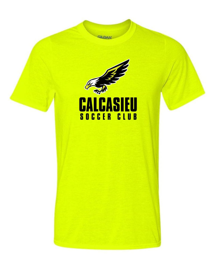 Calcasieu with Eagle Short-Sleeve T-Shirt CSC Spiritwear Volt Mens Small - Third Coast Soccer