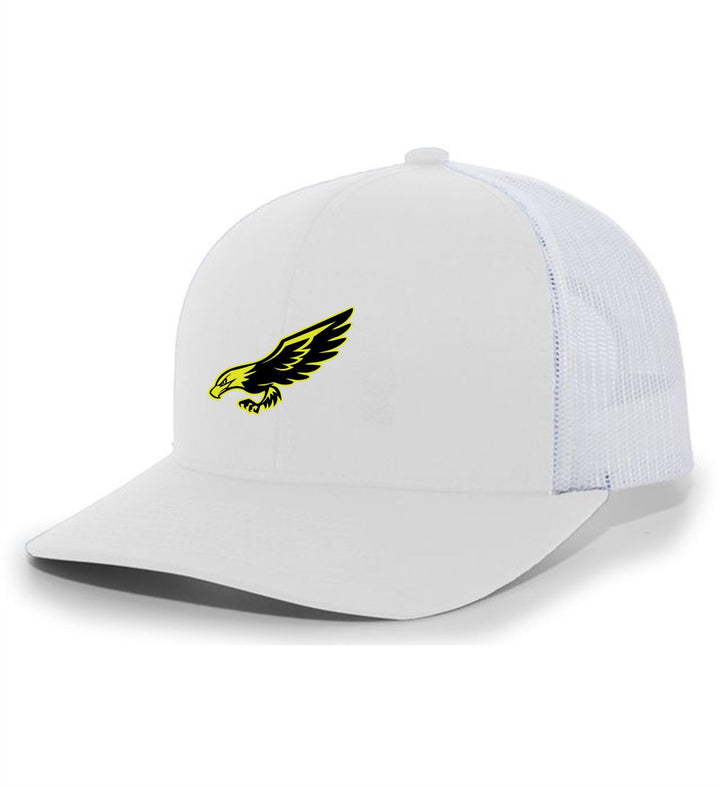 CSC Premium Flex-Fit Trucker Hat CSC Spiritwear White/White Full Color Patch - Third Coast Soccer