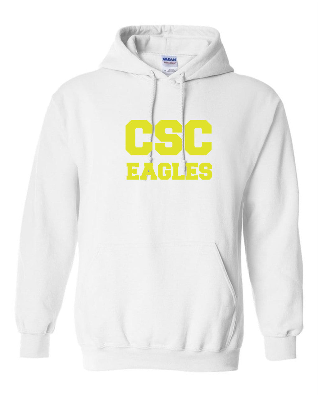 CSC Eagles Hooded Sweatshirt CSC Spiritwear White Youth Small - Third Coast Soccer