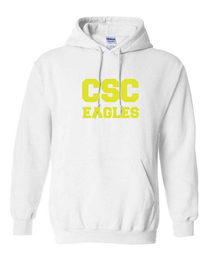 CSC Eagles Hooded Sweatshirt CSC Spiritwear White Youth Small - Third Coast Soccer