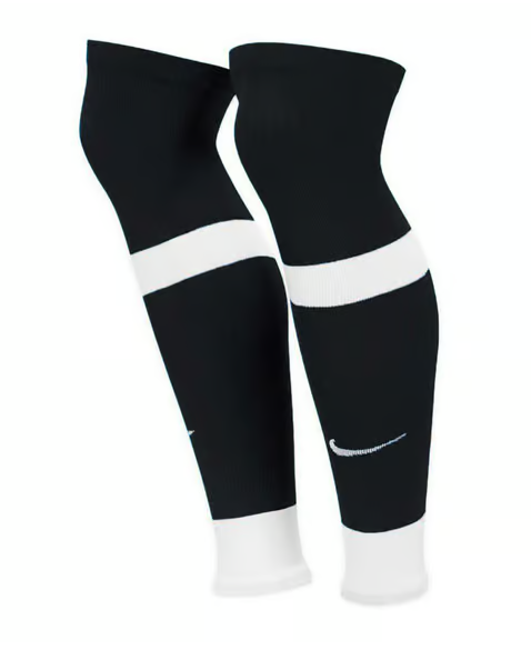 Nike Matchfit Sleeve - Black/White Shinguard Accessories Black/White Large/X Large - Third Coast Soccer