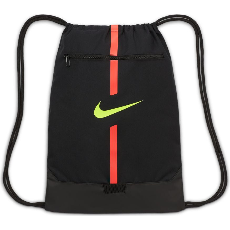 Nike Academy Gymsack - Black/Bright Crimson/Volt Bags   - Third Coast Soccer