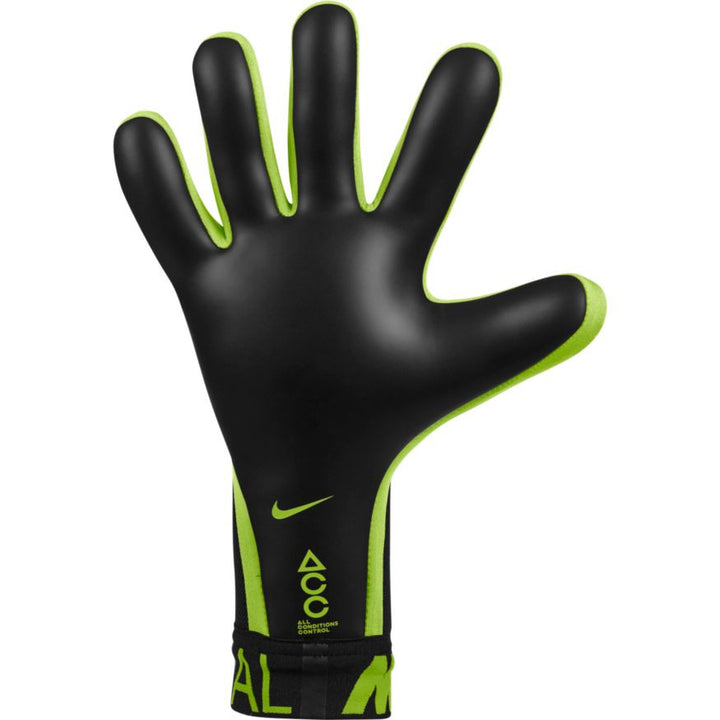 Nike Mercurial Touch Elite Goalkeeper Glove - Black/Volt Gloves BLACK/BLACK/VOLT SIZE 10 - Third Coast Soccer