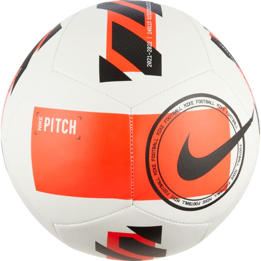 Nike Pitch Ball - White/Bright Crimson/Black Balls White/Bright Crimson/Black 5 - Third Coast Soccer