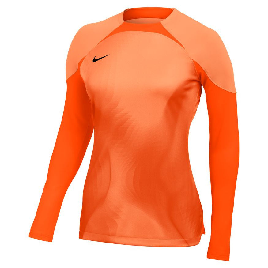Nike Dri-Fit Adv Women's Gardien 4 LS Goalkeeper Jersey - Safety Orange/Orange Trance Goalkeeper Safety Orange/Orange Trance/Bl Womens Small - Third Coast Soccer
