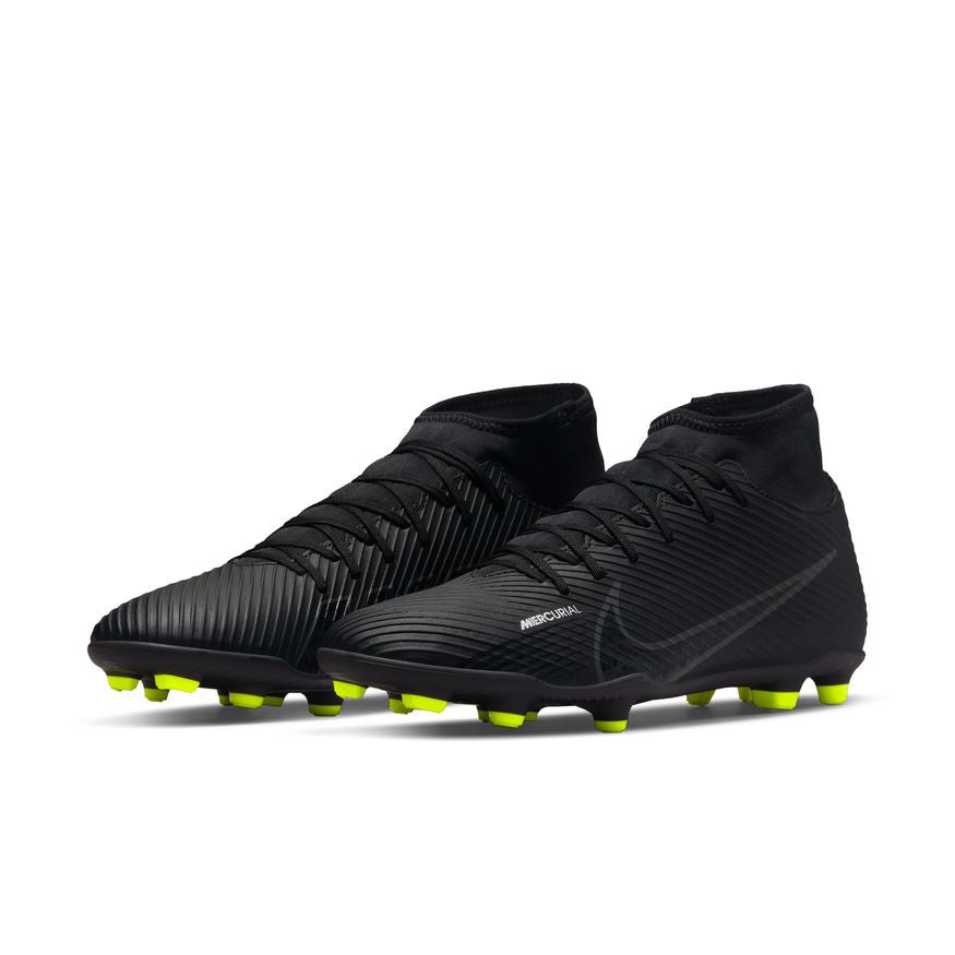 Nike Mercurial Superfly 9 Club FG - Black/Smoke Grey Mens Footwear Black/Smoke Grey/White Mens 6.5 - Third Coast Soccer