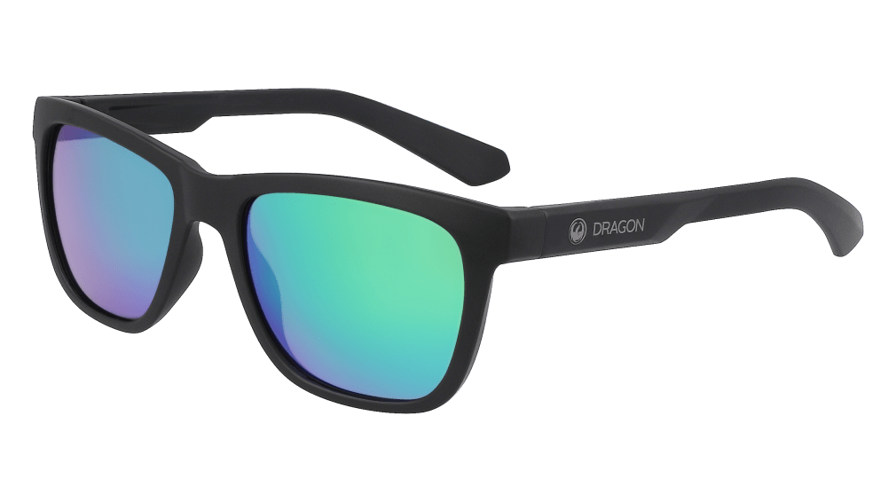 Dragon Bishop LL H20 Polarized Sunglasses - Matte Black H20 Sunglasses LL Green Ion Polar  - Third Coast Soccer
