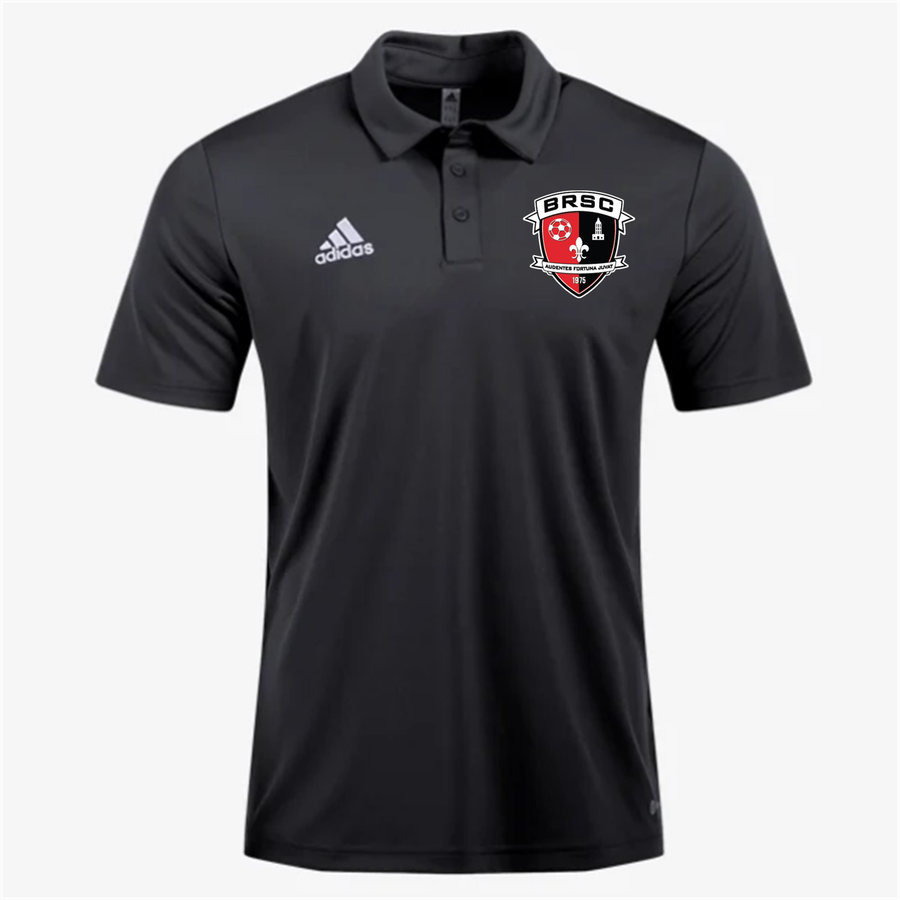 adidas BRSC Entrada 22 Polo - Black BRSC Spiritwear Black Mens Small - Third Coast Soccer