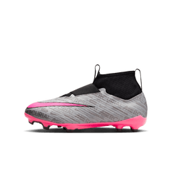 Nike Junior Zoom Mercurial Superfly 9 Pro Xxv FG - Metallic Silver/Hyper Pink Youth Firm Ground Youth 2 Metallic Silver/Hyper Pink/Vol - Third Coast Soccer