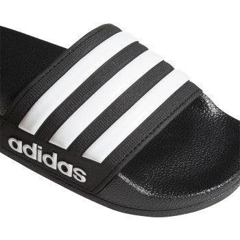 adidas Adilette Kid'S Shower Slide Men's Sandals YOUTH 10.5 BLACK/WHITE - Third Coast Soccer