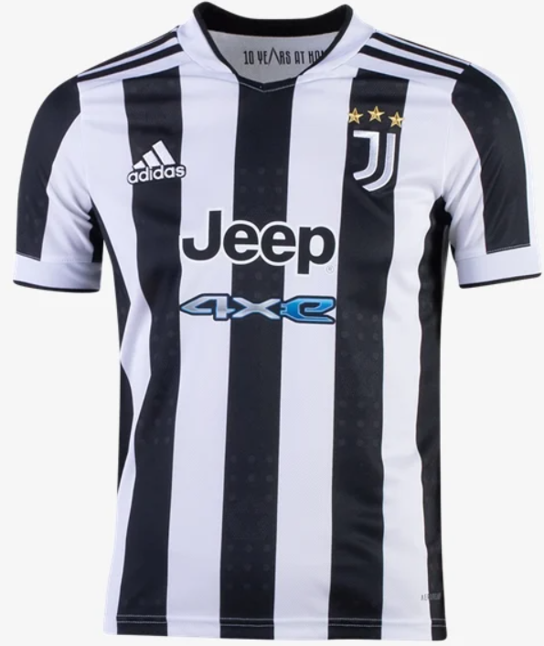 adidas Juventus Home Jersey 21/22 Club Replica Closeout MENS SMALL WHITE/BLACK - Third Coast Soccer