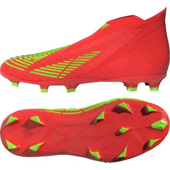 Adidas Predator Edge+ FG Jr - Solar Red/Solar Green/Black  YOUTH 4 SOLAR RED/SOLAR GREEN/BLAC - Third Coast Soccer