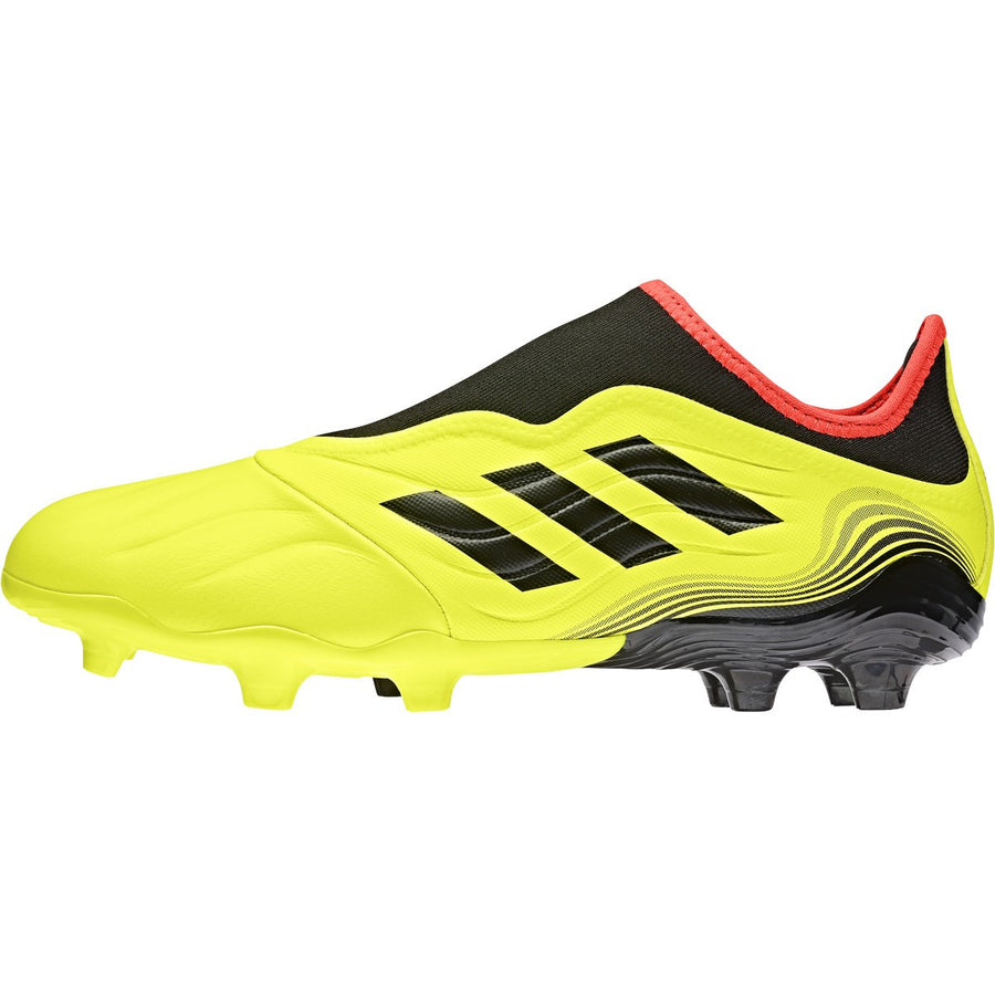 adidas Copa Sense.3 Laceless FG - Solar Yellow/Black/Solar Red Mens Footwear Solar Yellow/Black/Solar Red Mens 6.5 - Third Coast Soccer