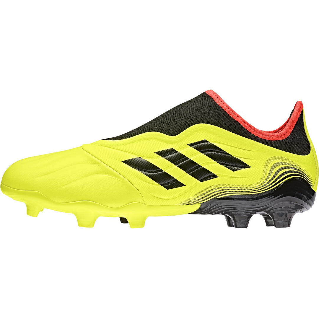 adidas Copa Sense.3 Laceless FG - Solar Yellow/Black/Solar Red Men's Footwear Closeout Solar Yellow/Black/Solar Red Mens 6.5 - Third Coast Soccer