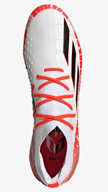 adidas X Speedportal Messi.1 FG - White/Black/Solar Red Men's Footwear Closeout White/Black/Solar Red Mens 8.5 - Third Coast Soccer