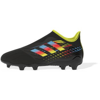 Adidas Copa Sense .3 Laceless FG - Core Black/Cyan/Solar Yellow Men's Firm Ground Mens 7.5 Core Black/Bright Cyan/Solar Y - Third Coast Soccer